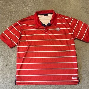 Red Striped Polo Shirt